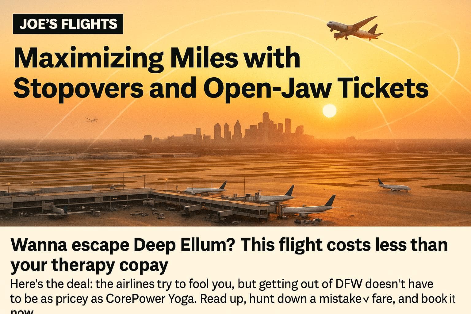 Maximizing Miles with Stopovers and Open-Jaw Tickets — cover