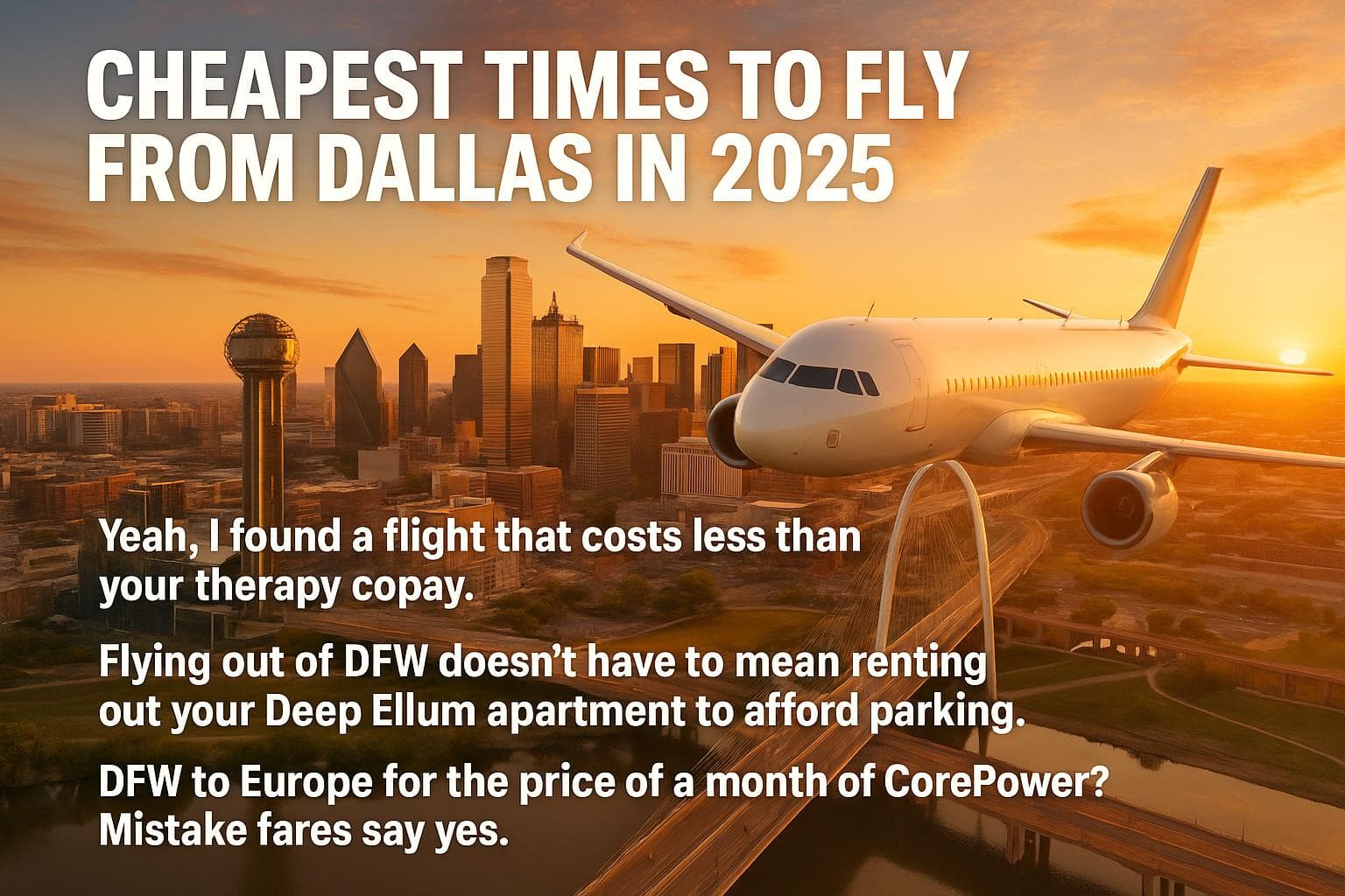 Cheapest Times To Fly From Dallas In 2025 — cover