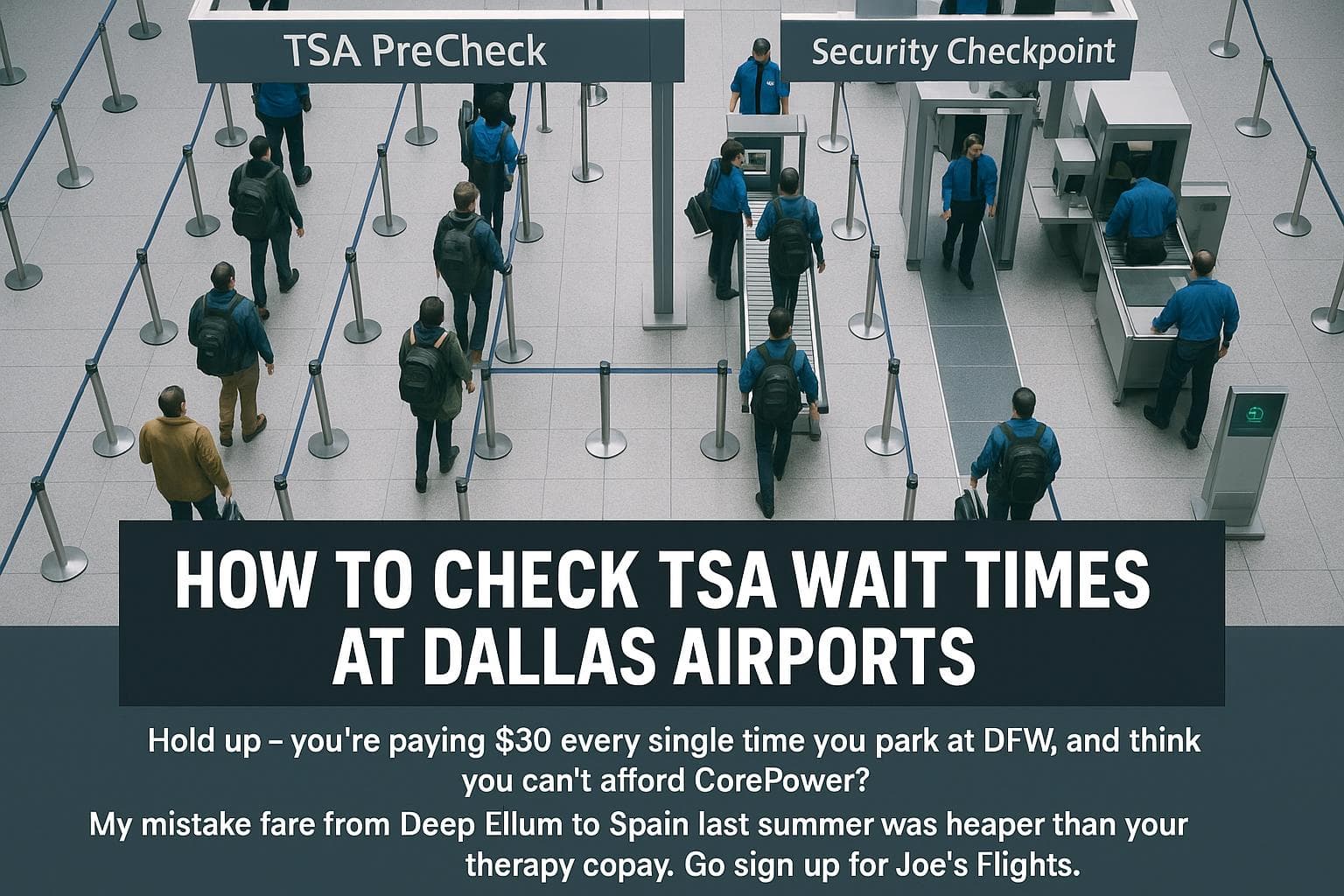 How to Check TSA Wait Times at Dallas Airports — cover