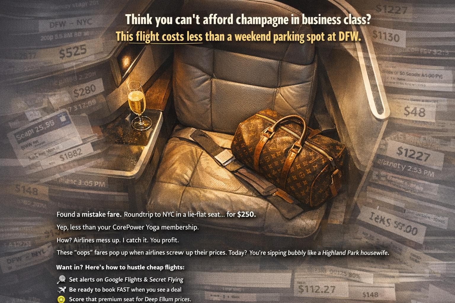 Mistake Fares: Scoring Premium Seats for Less — cover