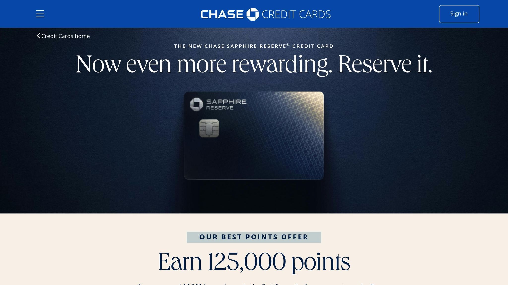 Chase Sapphire Reserve